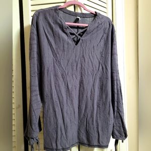 Grey Over Sized Tunic